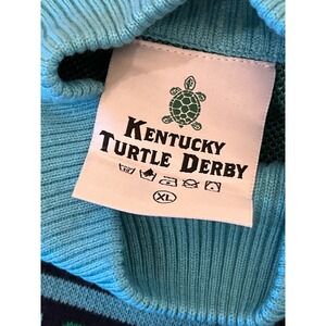 Kentucky‎ Turtle Derby KTD Mens XL Mock Neck Sweater Turtle Pattern